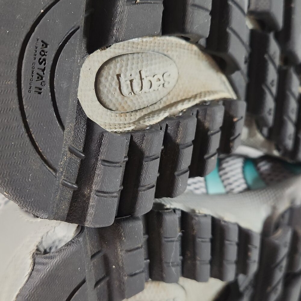 KSwiss Tubes Womens Size 7 Turquoise,  Black And Gray Sneakers VG Fast Ship - Picture 14 of 16
